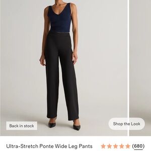 Quince Black Wide Leg Pants